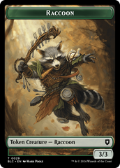 Rat // Raccoon Double-Sided Token [Bloomburrow Commander Tokens] | Exor Games New Glasgow