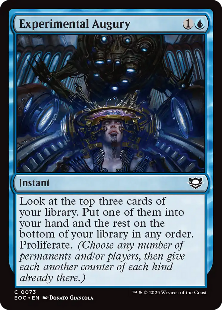 Experimental Augury [Edge of Eternities Commander] | Exor Games New Glasgow