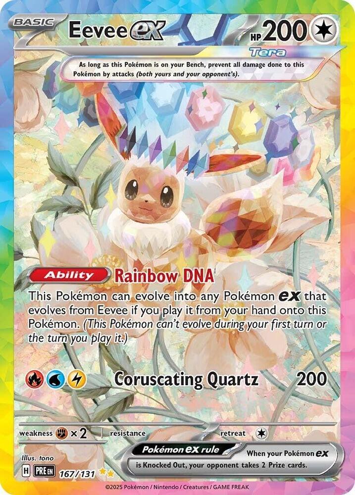 Eevee ex (167/131) [Scarlet & Violet: Prismatic Evolutions] | Exor Games New Glasgow