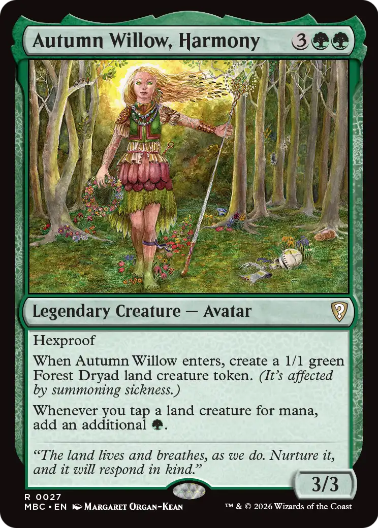 Autumn Willow, Harmony [Mystery Booster: Commander Edition] | Exor Games New Glasgow