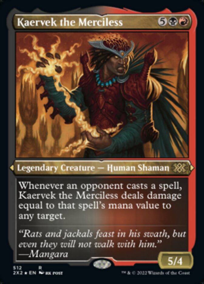 Kaervek the Merciless (Foil Etched) [Double Masters 2022] | Exor Games New Glasgow