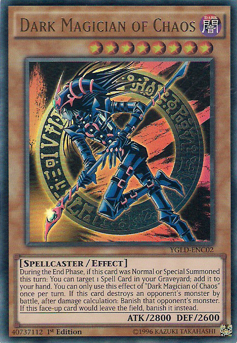 Dark Magician of Chaos [YGLD-ENC02] Ultra Rare | Exor Games New Glasgow