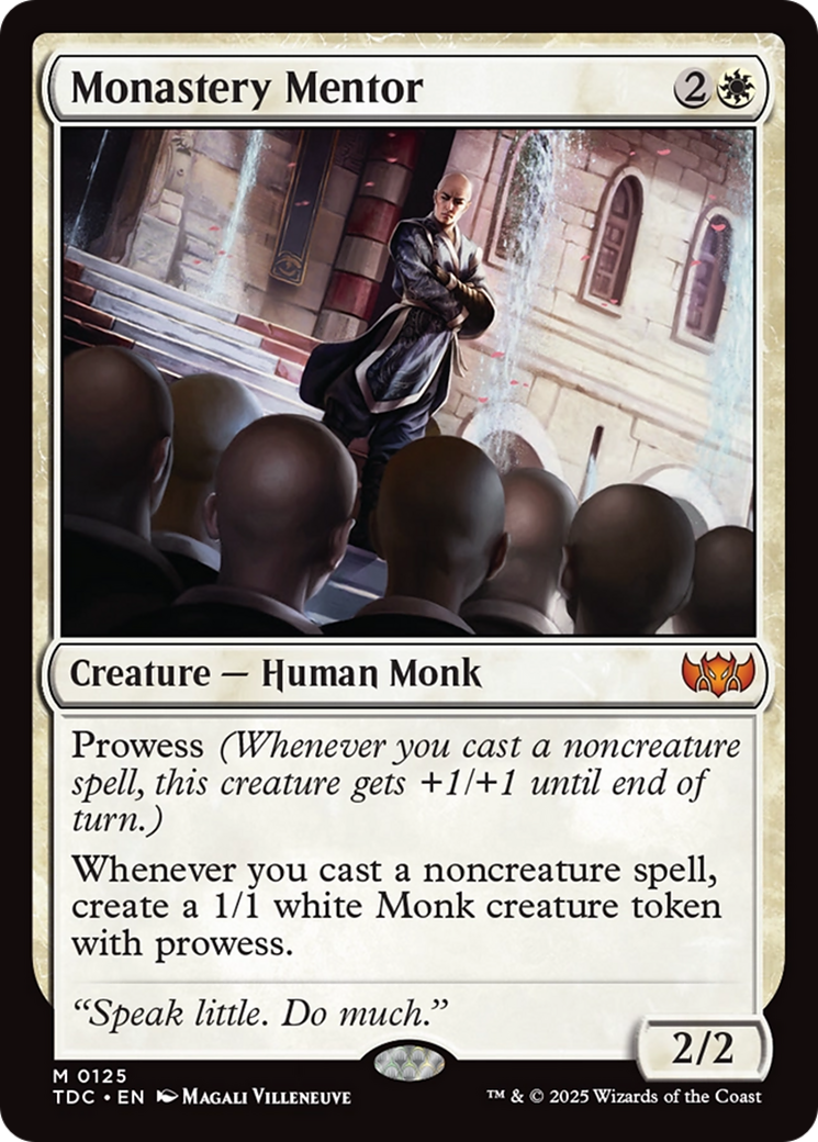Monastery Mentor [Tarkir: Dragonstorm Commander] | Exor Games New Glasgow