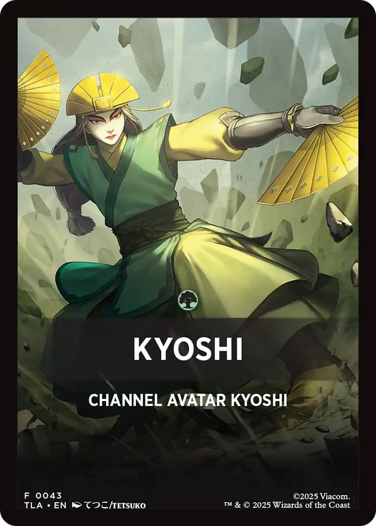 Kyoshi Theme Card [Avatar: The Last Airbender Tokens] | Exor Games New Glasgow