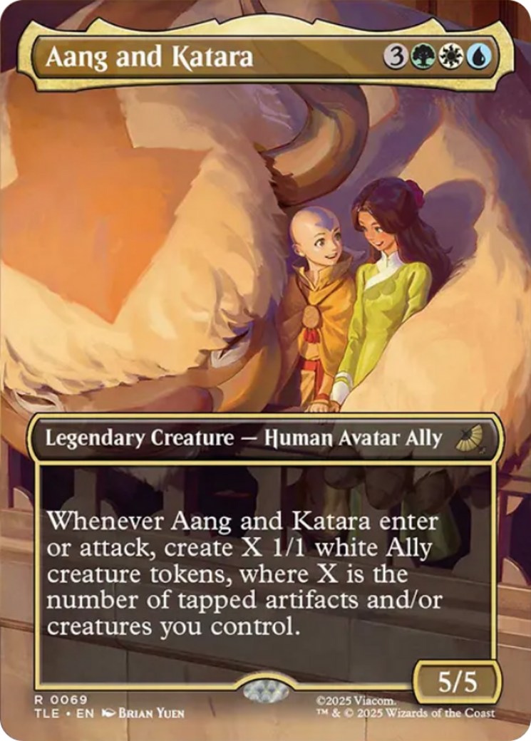Aang and Katara (Borderless) [Avatar: The Last Airbender: Eternal-Legal] | Exor Games New Glasgow