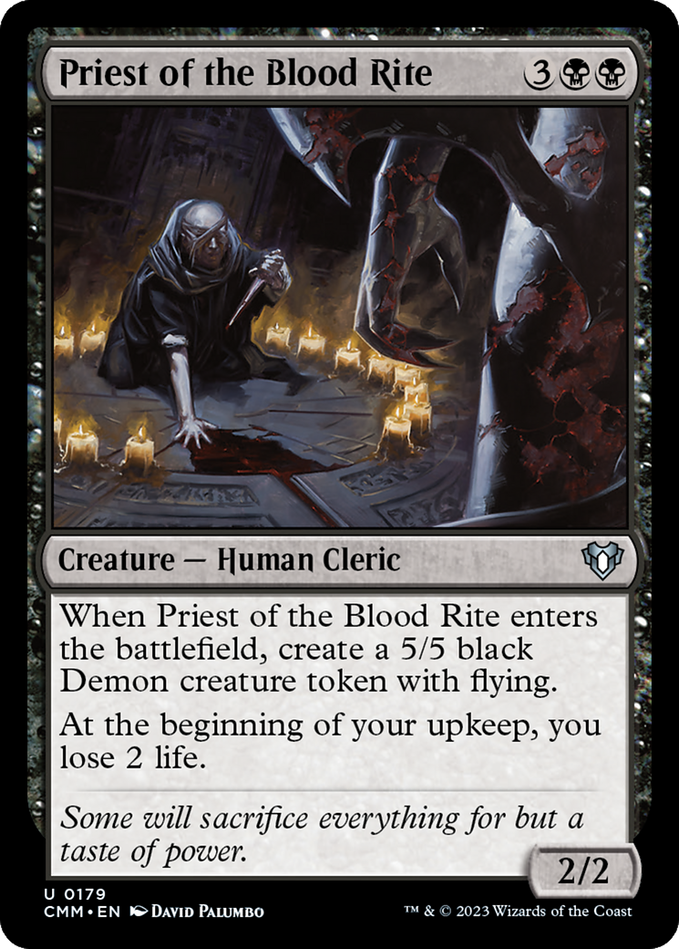 Priest of the Blood Rite [Commander Masters] | Exor Games New Glasgow