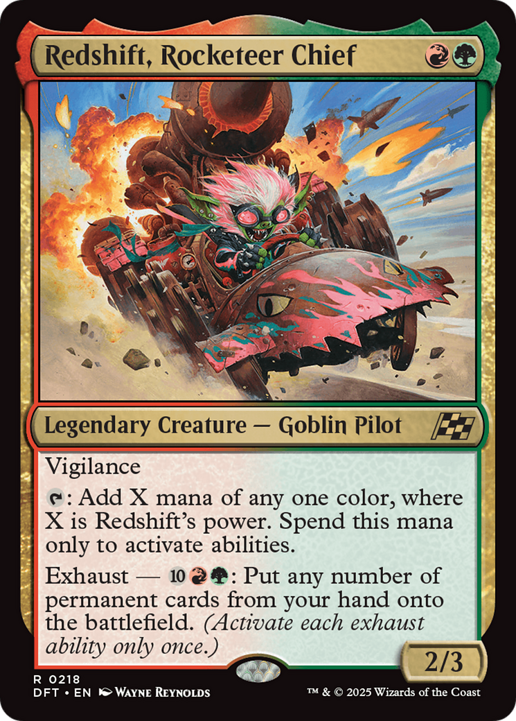 Redshift, Rocketeer Chief [Aetherdrift] | Exor Games New Glasgow