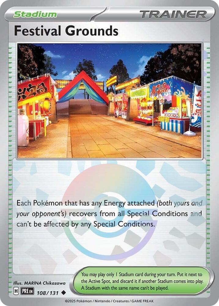 Festival Grounds (108/131) (Poke Ball Pattern) [Scarlet & Violet: Prismatic Evolutions] | Exor Games New Glasgow