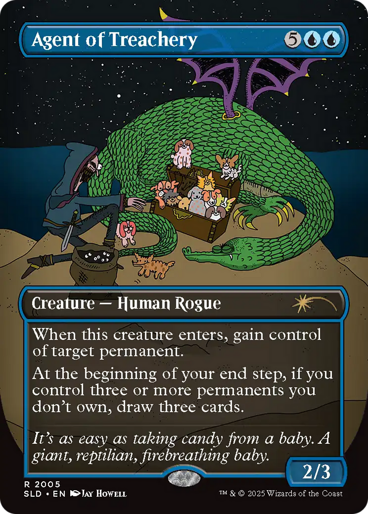 Agent of Treachery (Rainbow Foil) [Secret Lair Drop Series] | Exor Games New Glasgow