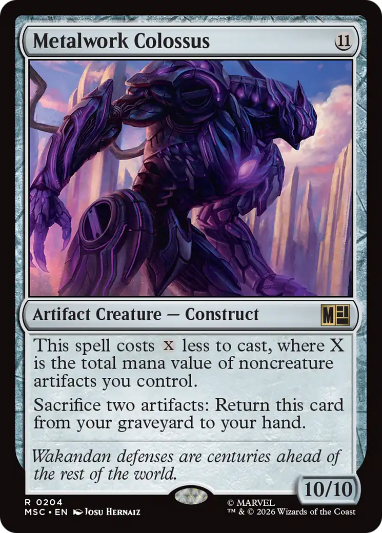 Metalwork Colossus (Surge Foil) [Marvel Super Heroes Commander] | Exor Games New Glasgow