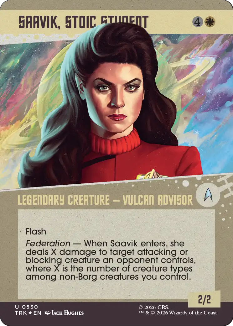 Saavik, Stoic Student (Showcase) (Surge Foil) [Star Trek] | Exor Games New Glasgow