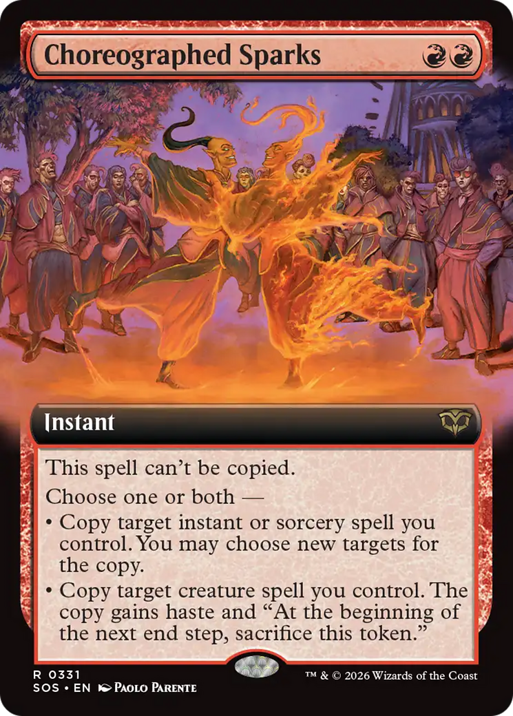 Choreographed Sparks (Extended Art) [Secrets of Strixhaven] | Exor Games New Glasgow