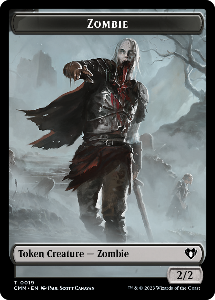 Zombie Token (19) [Commander Masters Tokens] | Exor Games New Glasgow