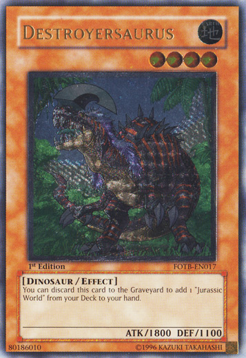 Destroyersaurus [FOTB-EN017] Ultimate Rare | Exor Games New Glasgow