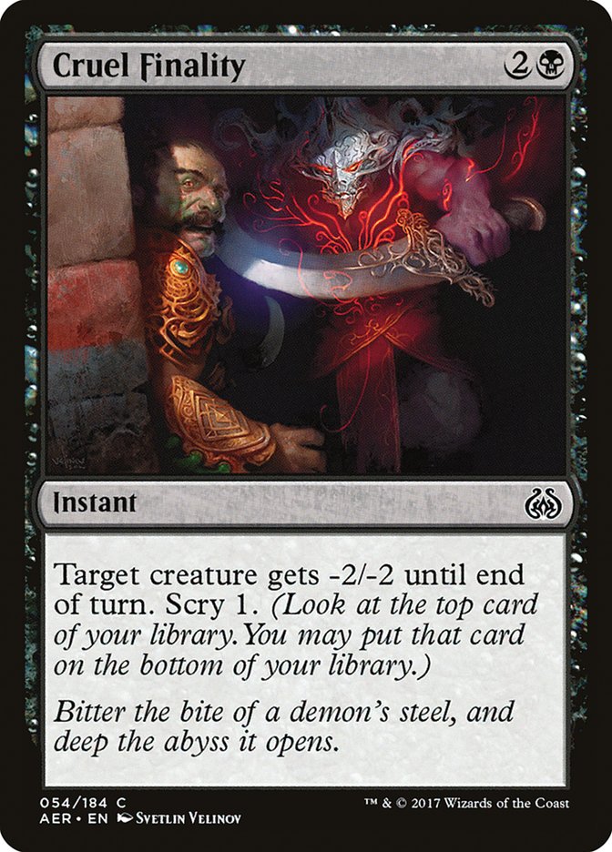 Cruel Finality [Aether Revolt] | Exor Games New Glasgow
