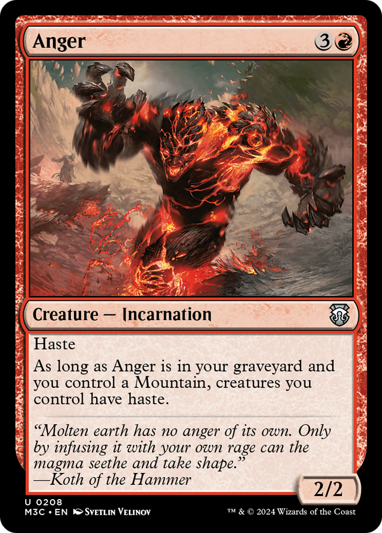 Anger [Modern Horizons 3 Commander] | Exor Games New Glasgow