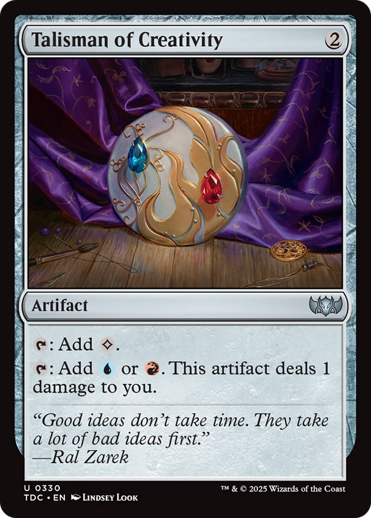 Talisman of Creativity [Tarkir: Dragonstorm Commander] | Exor Games New Glasgow