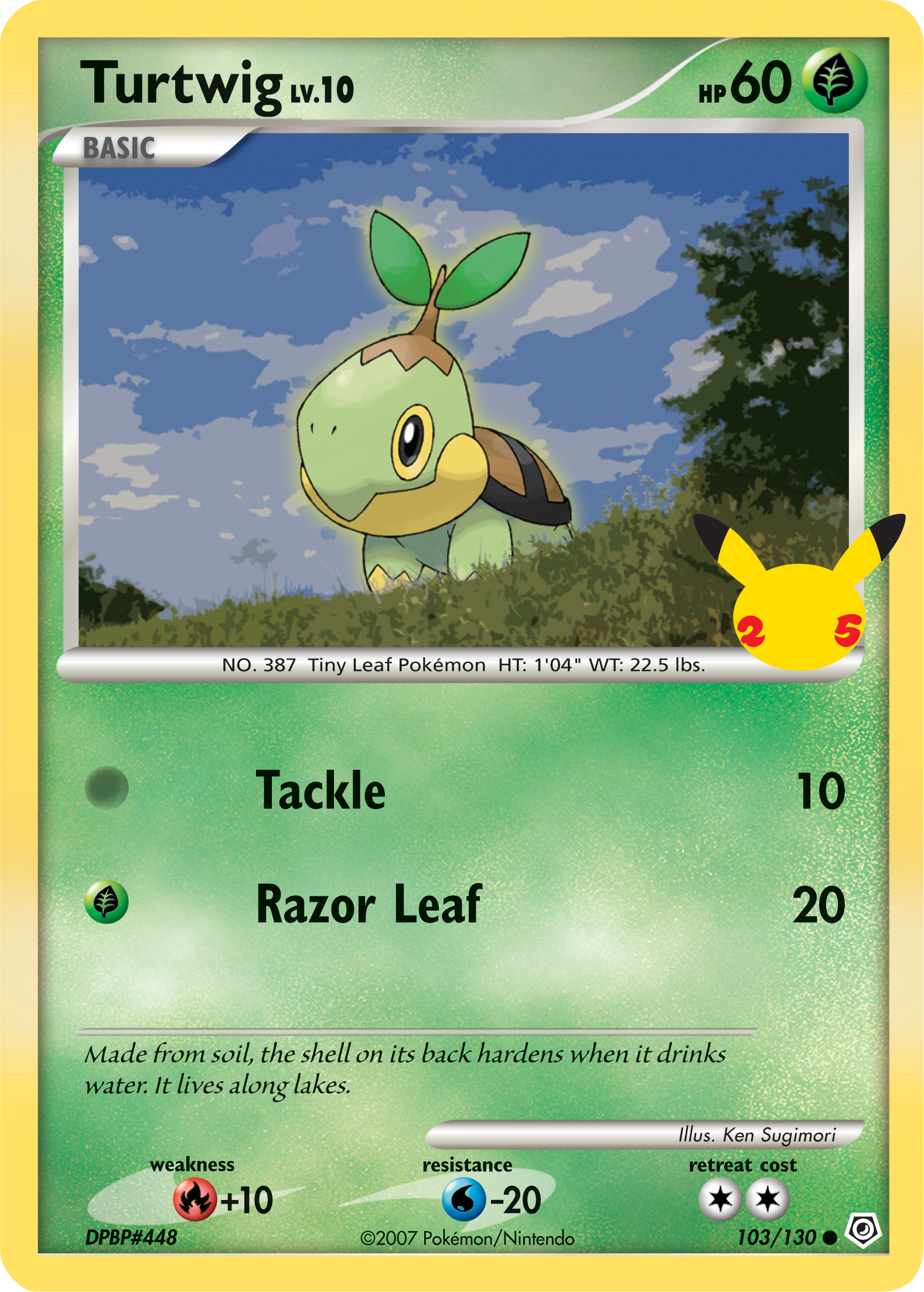 Turtwig (103/130) (Jumbo Card) [First Partner Pack] | Exor Games New Glasgow