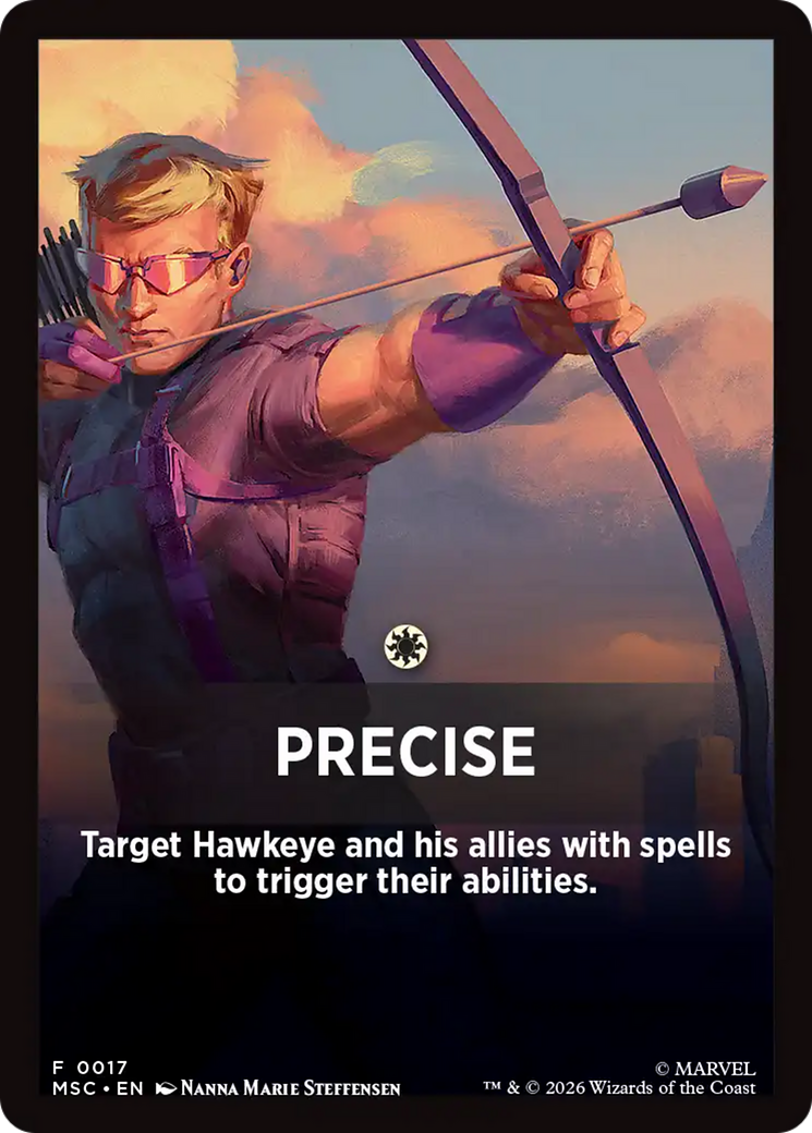 Precise Theme Card [Marvel Super Heroes Commander] | Exor Games New Glasgow