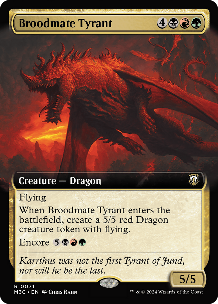 Broodmate Tyrant (Extended Art) [Modern Horizons 3 Commander] | Exor Games New Glasgow