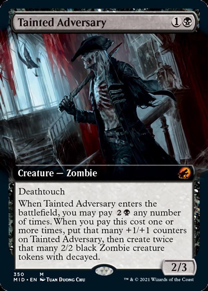 Tainted Adversary (Extended Art) [Innistrad: Midnight Hunt] | Exor Games New Glasgow