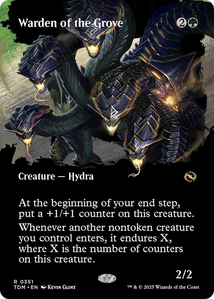 Warden of the Grove (Borderless) [Tarkir: Dragonstorm] | Exor Games New Glasgow