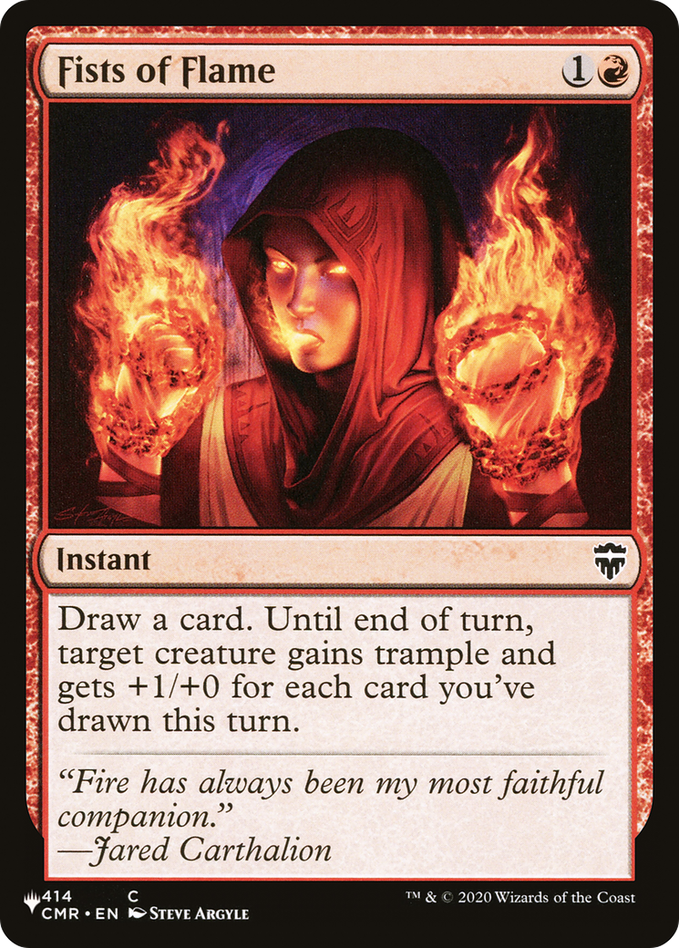 Fists of Flame [The List Reprints] | Exor Games New Glasgow