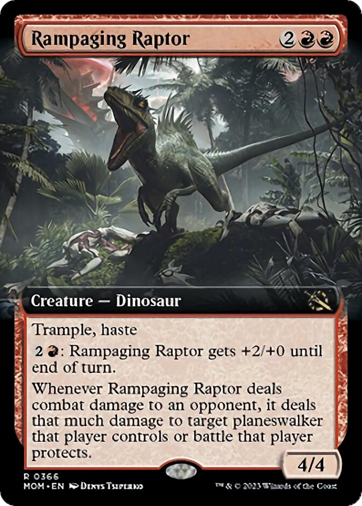 Rampaging Raptor (Extended Art) [March of the Machine] | Exor Games New Glasgow