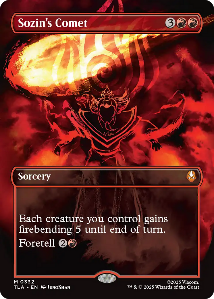 Sozin's Comet (0332) (Borderless) [Avatar: The Last Airbender] | Exor Games New Glasgow