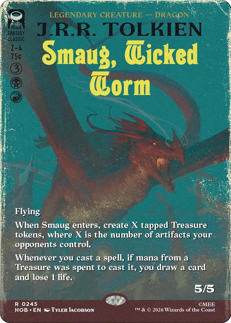 Smaug, Wicked Worm (Borderless) [The Hobbit] | Exor Games New Glasgow