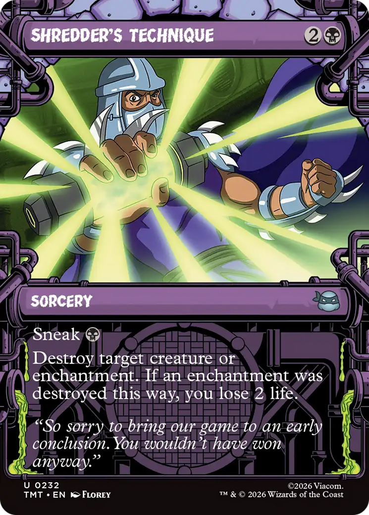 Shredder's Technique (Showcase) [Teenage Mutant Ninja Turtles] | Exor Games New Glasgow