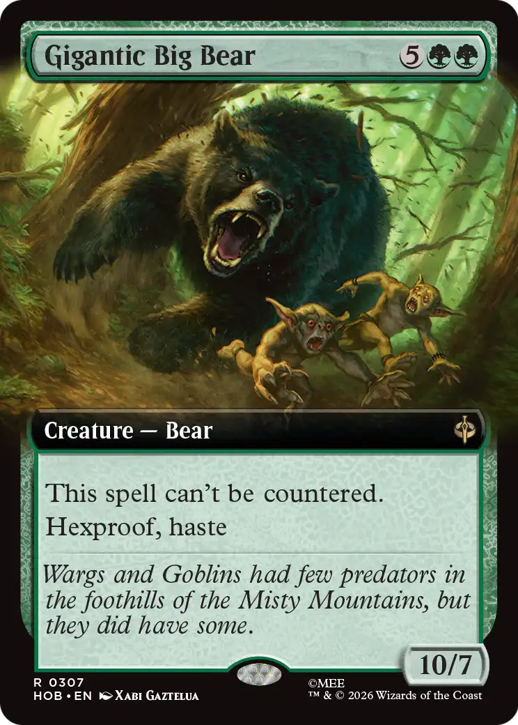 Gigantic Big Bear (Extended Art) [The Hobbit] | Exor Games New Glasgow