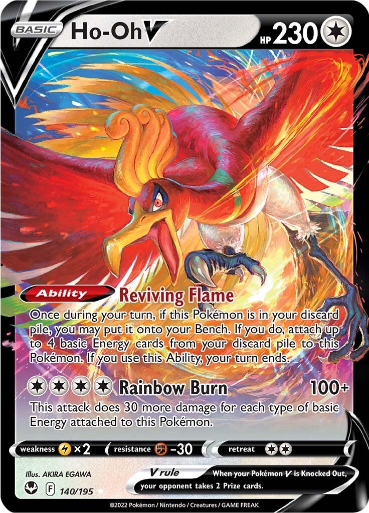 Ho-oh V (140/195) [Sword & Shield: Silver Tempest] | Exor Games New Glasgow