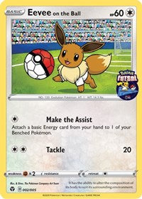 Eevee on the Ball (002/005) [Miscellaneous Cards] | Exor Games New Glasgow