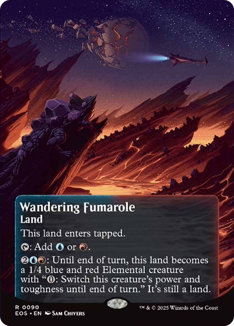 Wandering Fumarole (0090) (Borderless) [Edge of Eternities: Stellar Sights] | Exor Games New Glasgow