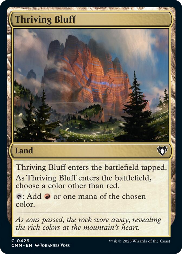 Thriving Bluff [Commander Masters] | Exor Games New Glasgow