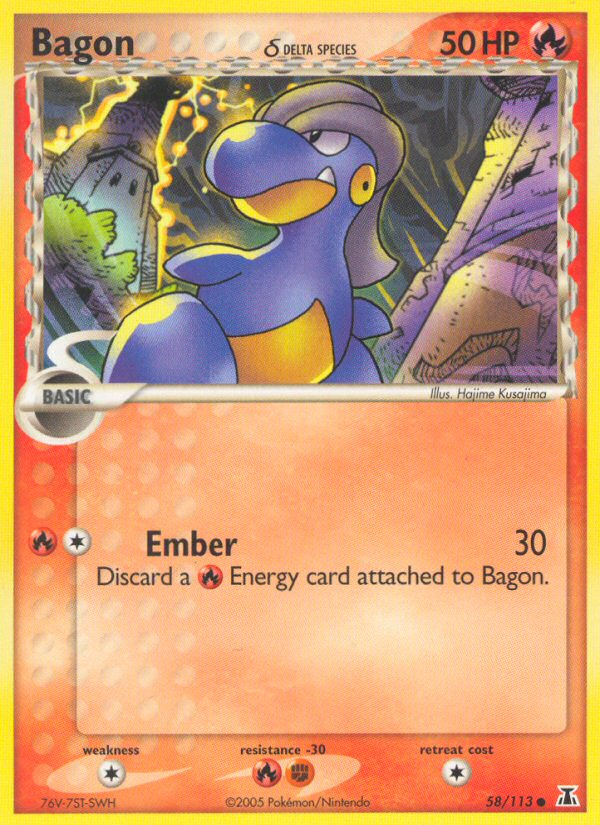 Bagon (58/113) (Delta Species) [EX: Delta Species] | Exor Games New Glasgow