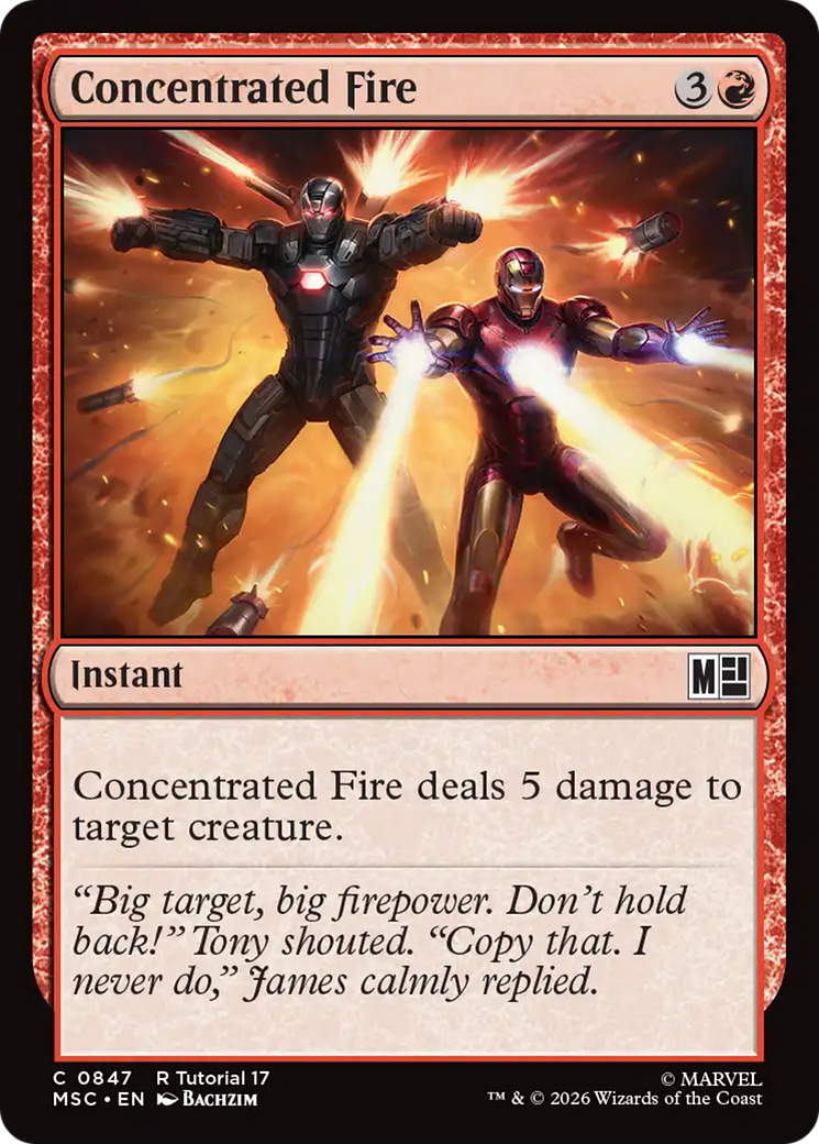 Concentrated Fire [Marvel Super Heroes Commander] | Exor Games New Glasgow