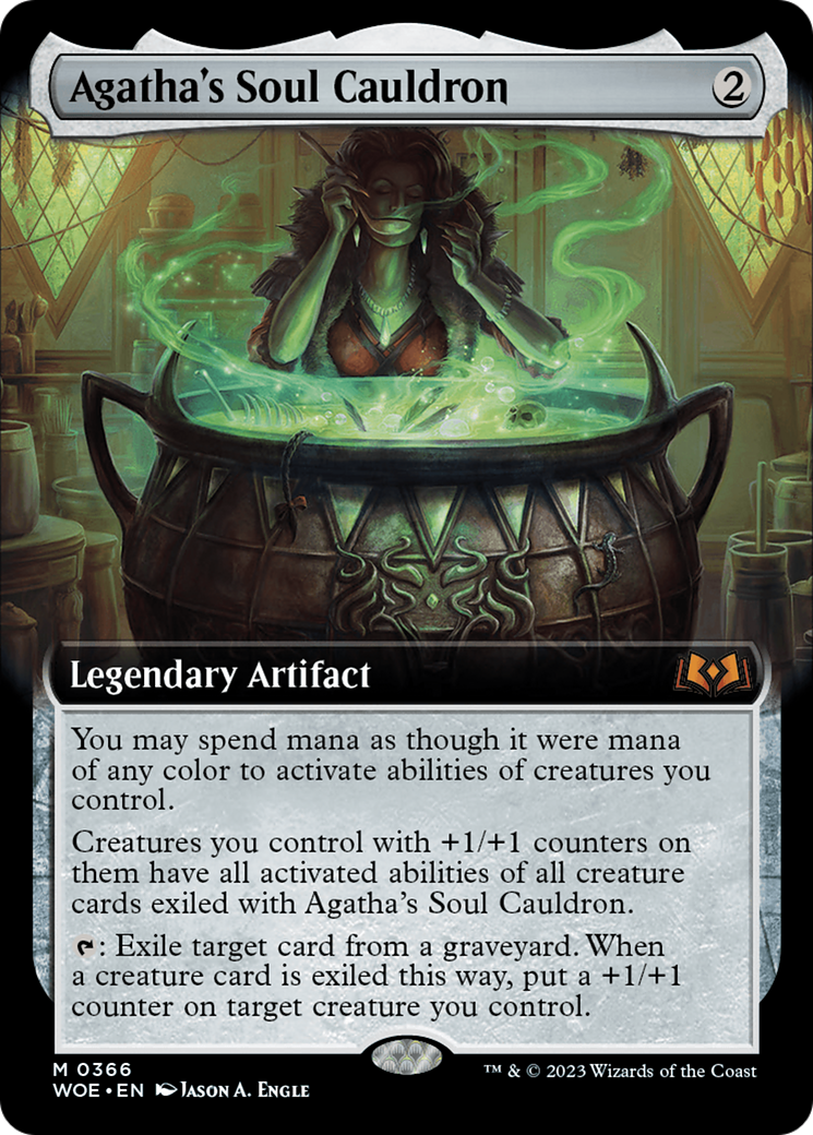 Agatha's Soul Cauldron (Extended Art) [Wilds of Eldraine] | Exor Games New Glasgow