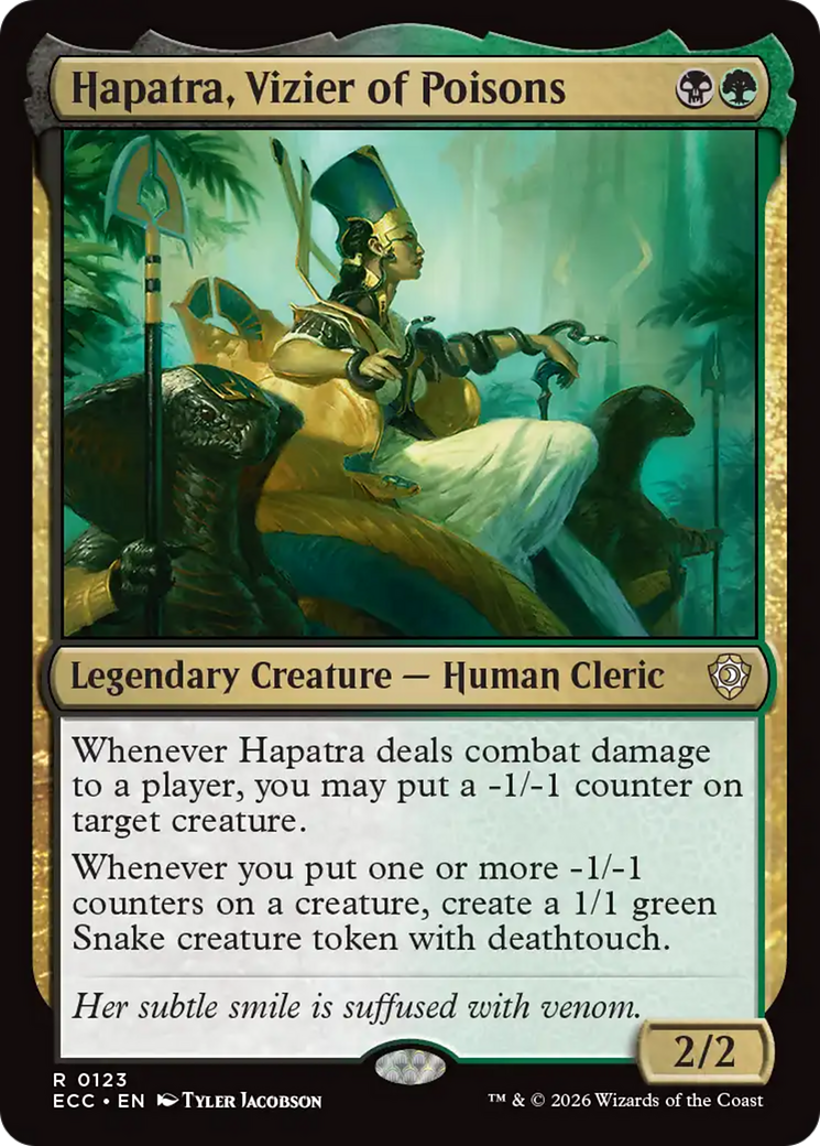 Hapatra, Vizier of Poisons [Lorwyn Eclipsed Commander] | Exor Games New Glasgow