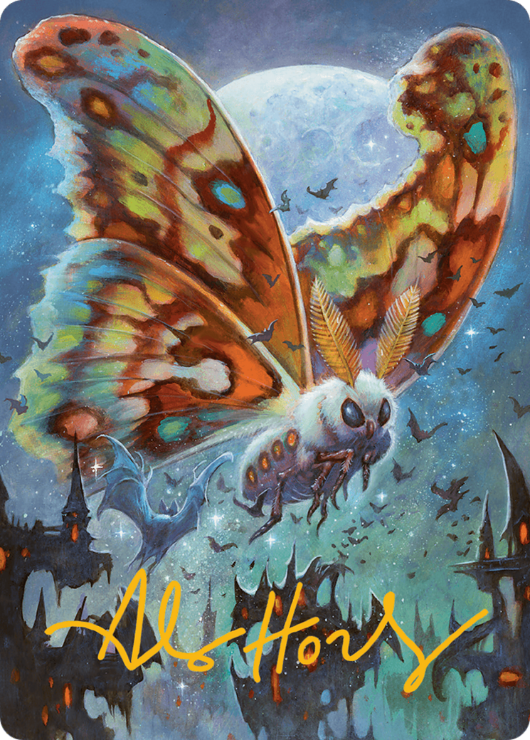 Luminous Broodmoth Art Card (Gold-Stamped Signature) [Bloomburrow Art Series] | Exor Games New Glasgow