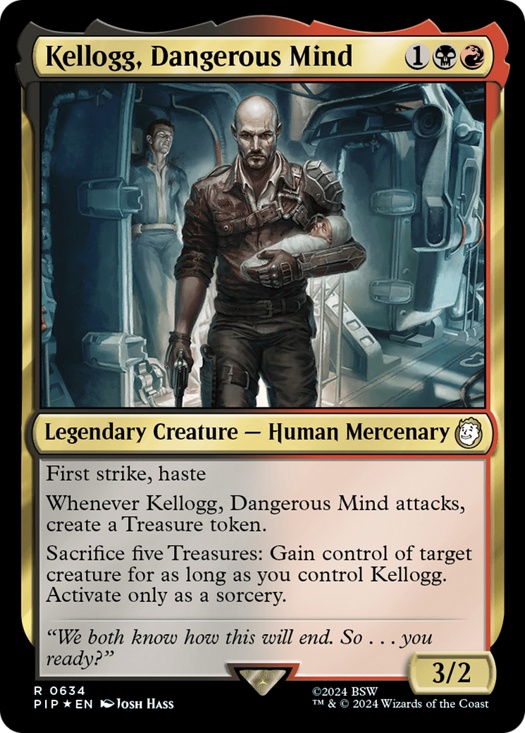 Kellogg, Dangerous Mind (Surge Foil) [Fallout] | Exor Games New Glasgow