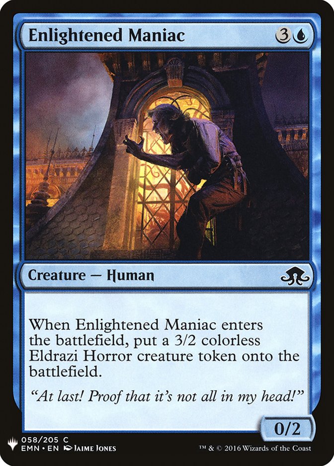 Enlightened Maniac [Mystery Booster] | Exor Games New Glasgow