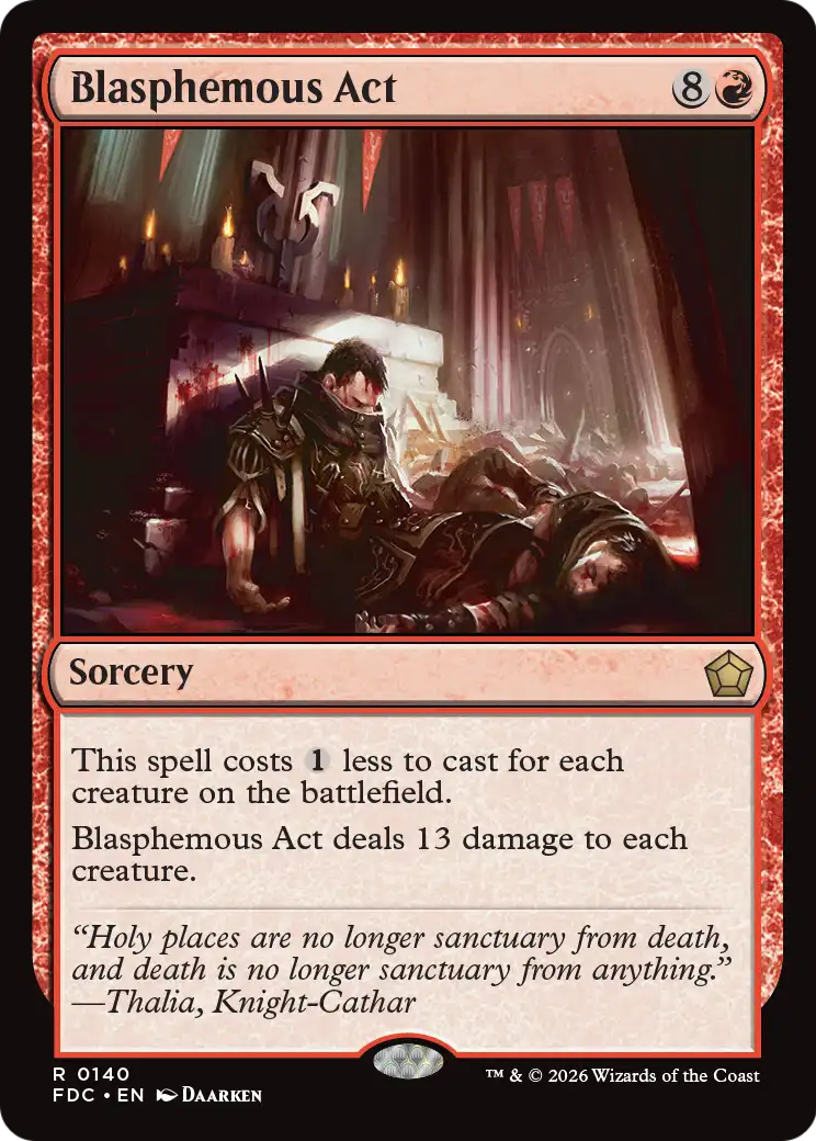 Blasphemous Act [Foundations Commander] | Exor Games New Glasgow