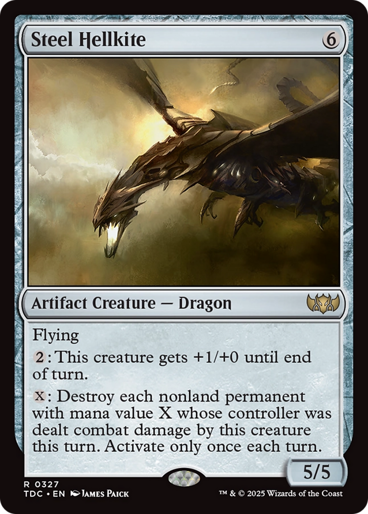 Steel Hellkite [Tarkir: Dragonstorm Commander] | Exor Games New Glasgow