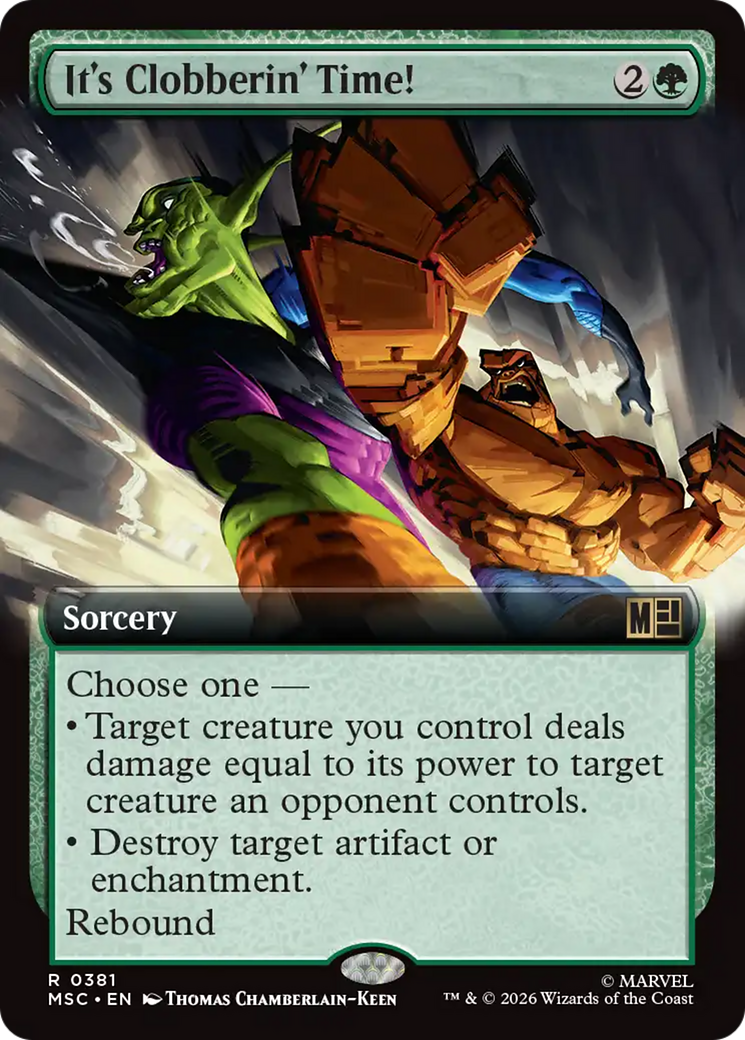 It's Clobberin' Time! (Extended Art) [Marvel Super Heroes Commander] | Exor Games New Glasgow