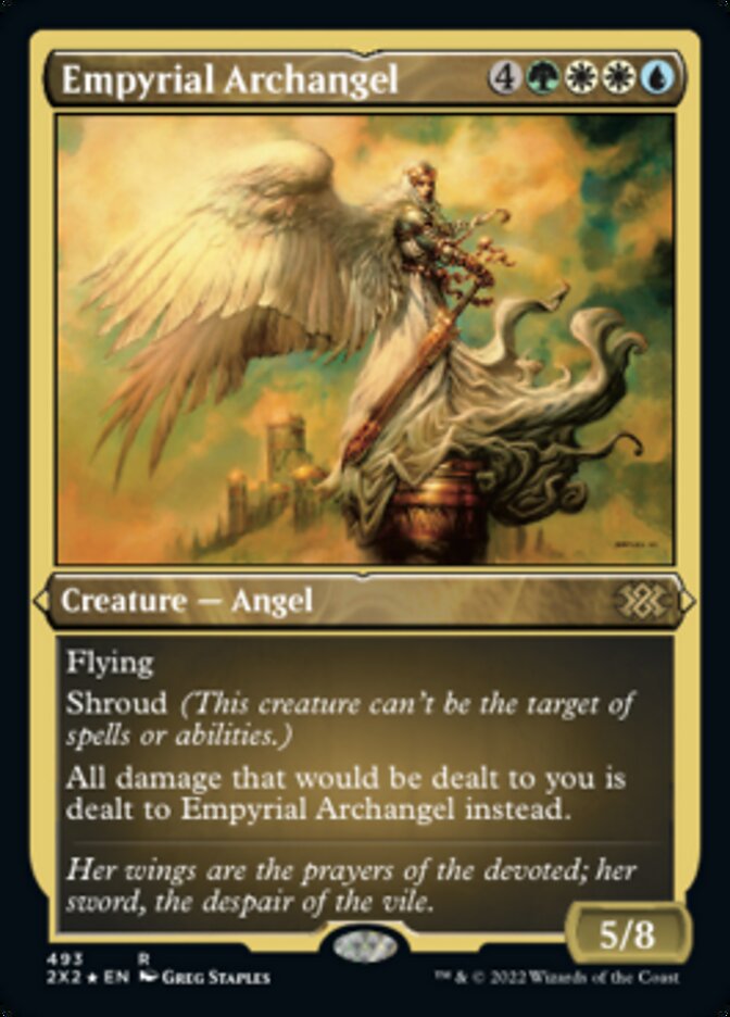 Empyrial Archangel (Foil Etched) [Double Masters 2022] | Exor Games New Glasgow