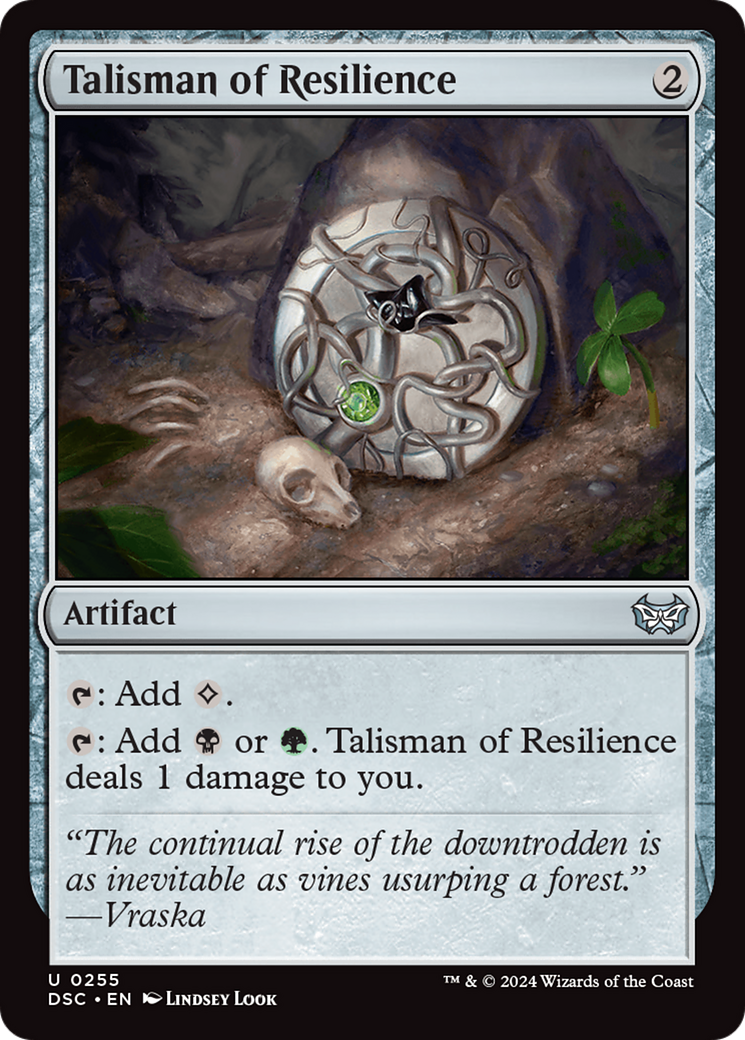 Talisman of Resilience [Duskmourn: House of Horror Commander] | Exor Games New Glasgow