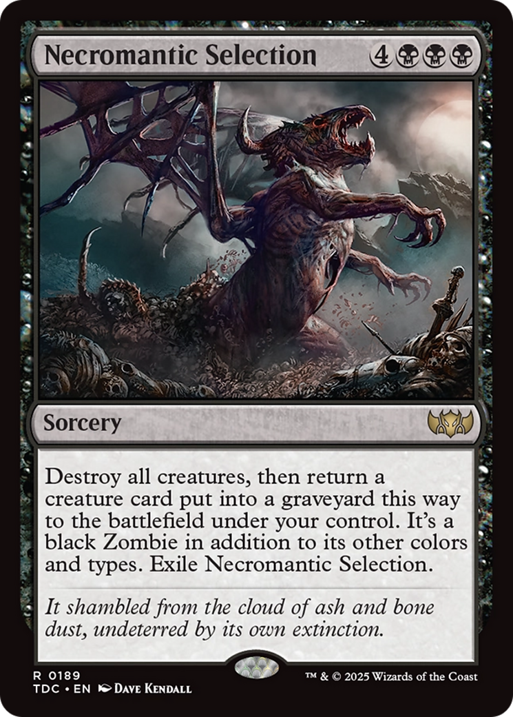 Necromantic Selection [Tarkir: Dragonstorm Commander] | Exor Games New Glasgow