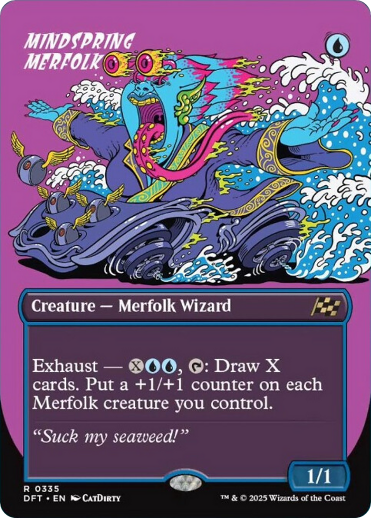 Mindspring Merfolk (Borderless) [Aetherdrift] | Exor Games New Glasgow